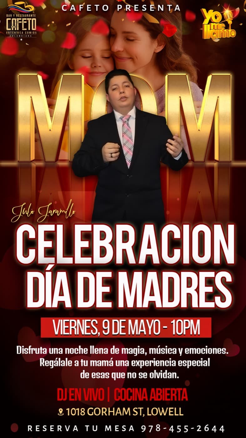 Flyer: Mother's Party · Tributo a Julio Jaramillo